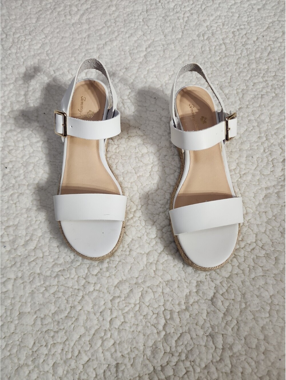Tommy Bahama Women's Espadrilles Sandals Ankle Strap Buckle Wedge Sandal 6.5
